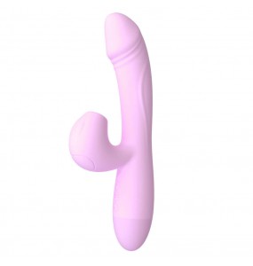 HK LETEN - Rabbit Sucking Intelligent Heating Vibrator Wand (Chargeable - Purple)